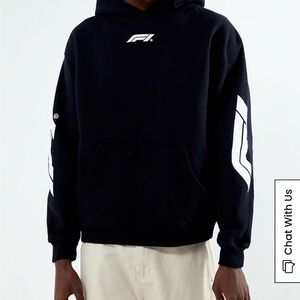 Pac Sun F1 formula one Black Graphic Hoodie